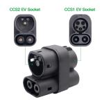 CCS1 To CCS2 DC Adapter AC/DC All In One 63A/250A Combo1 To Combo2 Fast EVSE
