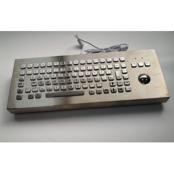 Vandal Resistant Cherry Trackball Keyboard , FN Keys Desktop Computer Keyboard