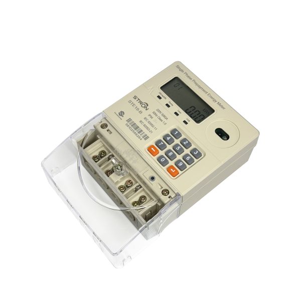 230V 60A STS 20 Digital Token Recharge Prepaid Single Phase Electricity Meter for Solar System