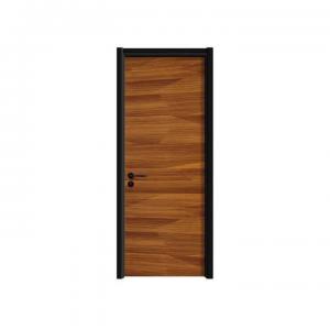 China Sound Insulation MDF Wooden Door 43mm Thick PVC Interior Doors With Frames on sale