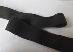 Black Pineapple Pattern Polyester Elastic Webbing / Elastic Webbing Straps For