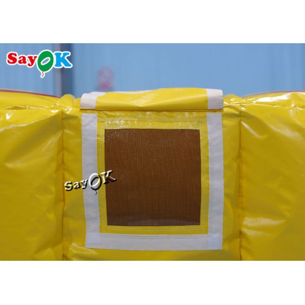 2x2x1mH Custom Inflatable Products Yellow Fire Fighting Airbag Emergency Rescue Safety Air Cushion