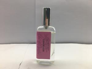 China 30ml Empty Glass Perfume Bottle Rectangle Shape Aluminum Sprayer For Female on sale