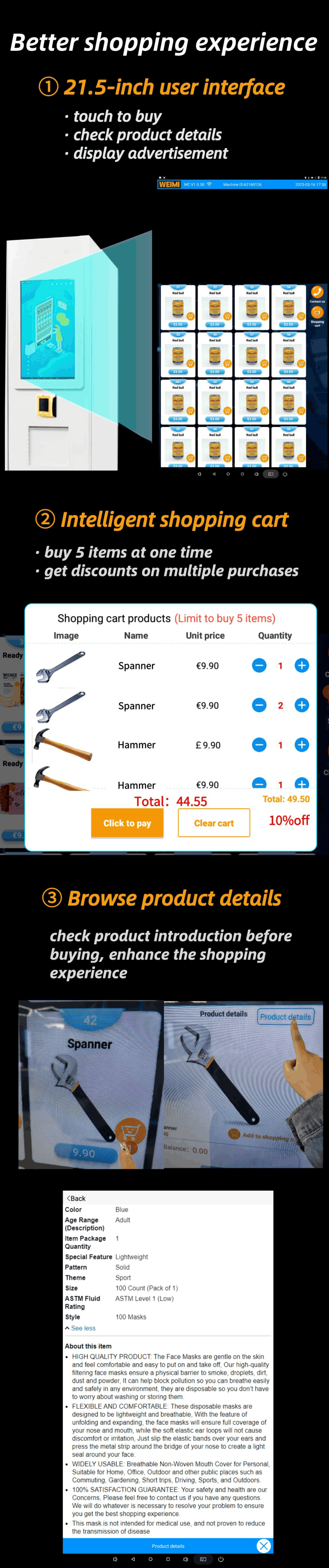 Free Match Smart Locker Vending Machine For Farm Products Fresh Fruits Locker Vending Machine