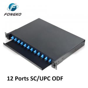 Quality Cold Rolled Steel SPCC Patch Panel Patch Cord Fiber Odf Sc/Upc 12F Port wholesale