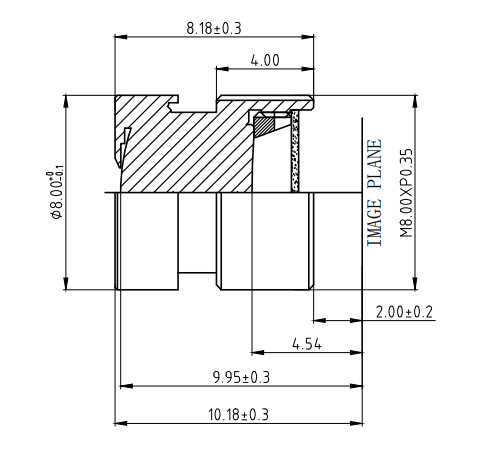 DMS Vehicle Camera Lenses 5.1mm , Waterproof Car Recorder M8 Camera Lens