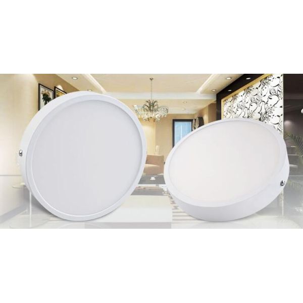 New style ultra-narrow edge led round plate surface-mounted led panel light round panel