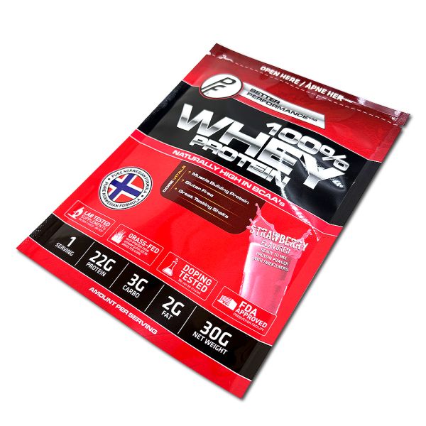 Protein Packaging Custom Zipper Aluminum Foil Pouch With Candy And Stand Up Design