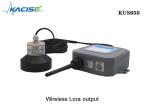 KUS650C low power and 10m range wireless ultrasonic level sensor with 4G/Lora