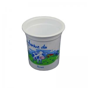 Quality 155ml PP Plastic Ice Cream Cup 66mm Round Shape Microwavable wholesale
