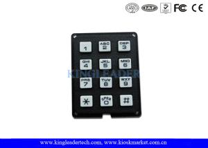 Quality Rugged Plastic Industrial Numeric Keypad 12 Keys For Access Control System wholesale