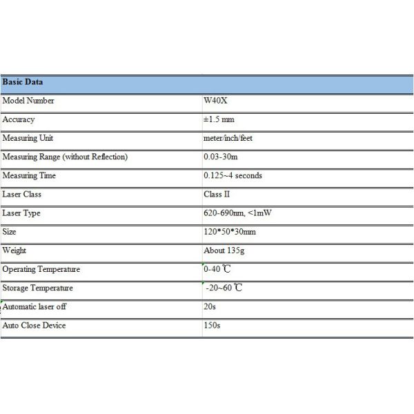 30m Multi Talented Diastimeter Handheld Laser Distance Meter Micro Laser Rangefinder Longlife