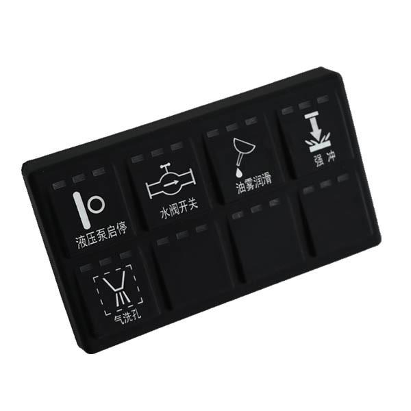 Cheap 8-key silicone CAN bus communication panel with IP67 rating and customizable options for sale
