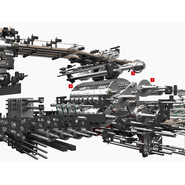 Shopping Paper Bag Manufacturing Machine With Edge Cutting System