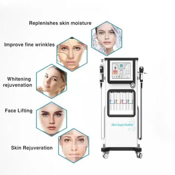Multifunctional Carbon Oxygen Hydrafacial Dermabrasion Machine Spa Facial Rejuvenation