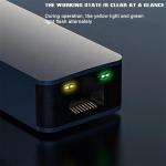 2 In 1 Aluminum USB 3.0 Type C Ethernet Adapter for Fast and Stable Network