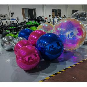 Quality Large Mirror Ball 100cm Inflatable Mirror Balloon PVC Mirror Sphere For Christmas Decoration wholesale