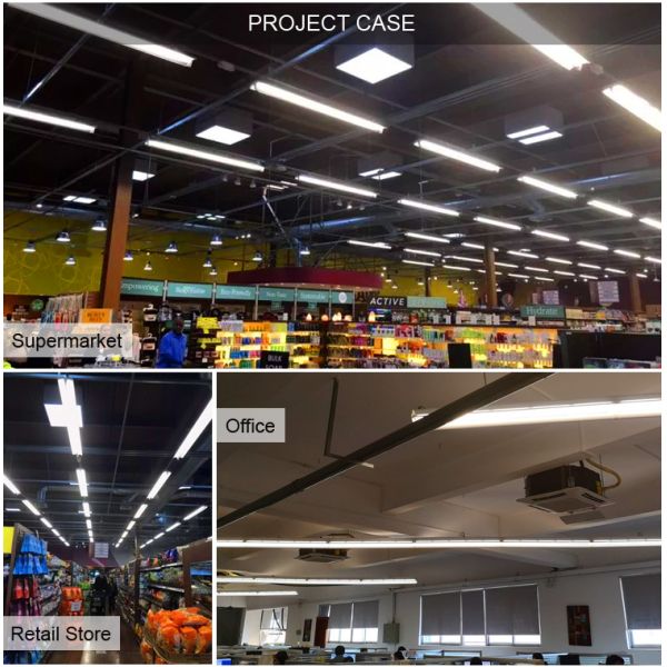 60W Indirect Lighting Fixtures , 80CRI 4ft LED Linear Pendant Light