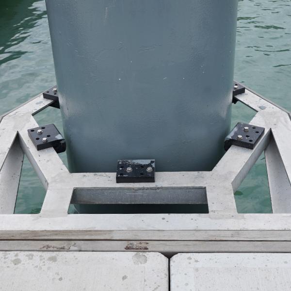 Cheap Floating Dock Pile Guide / Dock Pile Guide Floating Pontoon Dock for sale