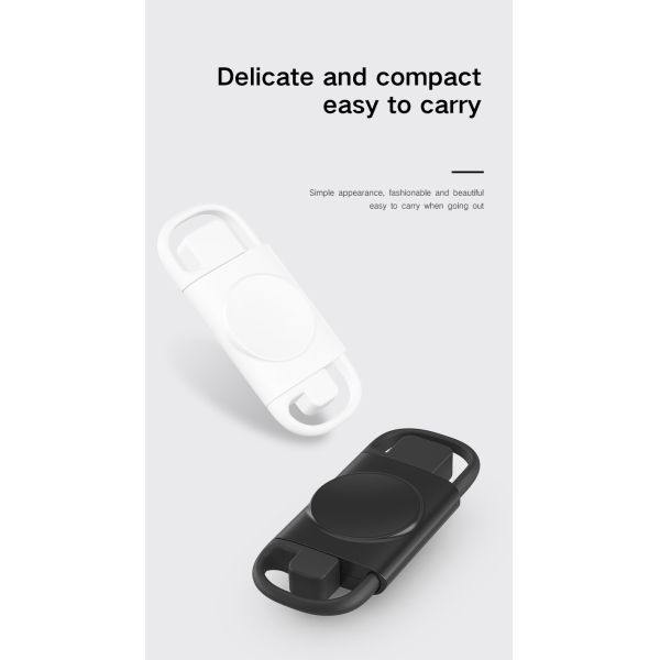 Lightweight White Apple Watch Wireless Magnetic Charger 5V Input Voltage
