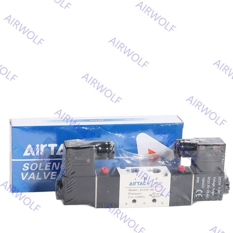 AIRTAC 4V200 Series 5/2 way, 5/3 way Electric Solenoid Valves 1/8" Port Size