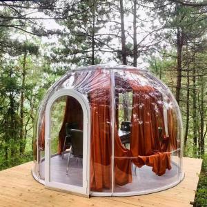 China Green Houses Outdoor Bubble Tents Wooden Carton Packaging on sale