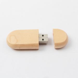 China Maple Bamboo personalised wooden usb stick 128GB 60mm length on sale