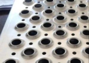 Quality Safety 96 Length Aluminum Chequered Plates Anti Skid Perforated Dimpled Hole Metal Heavy Duty wholesale