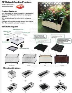 China raised garden bed,multifuctional tarp,bale net wrap,pp raised garden planters,potting bench,tool-free raised garden beds on sale