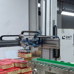 Quality Automatic Case Palletizer Machine Automated Palletizer Systems With Servo wholesale