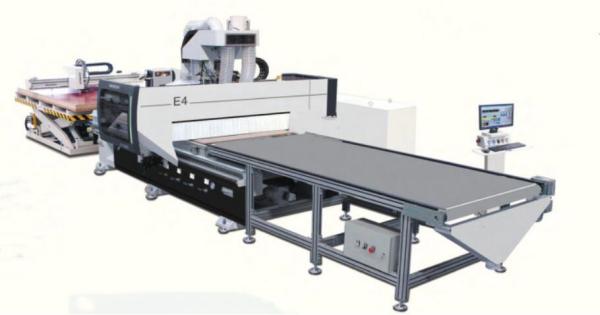 e4-1530D 6*8 Atc Nesting CNC Auto Loading And Unloading Nesting CNC Router