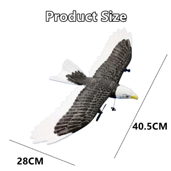 Charging time About 90mins Remote Control Glider Eagle 2ch Aircraft Toy for Kids and Adults Simulation Eagle RC Plane