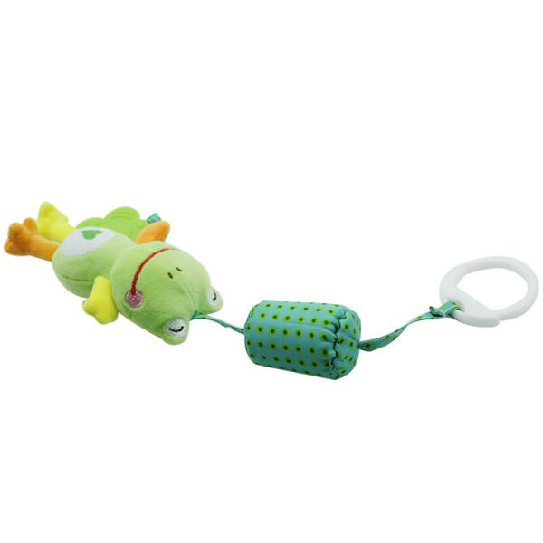 Cheap Hanging Baby Rattle Crinkle Squeaky Toy With Teethers Plush for sale