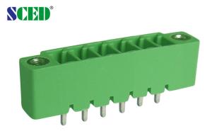 Quality Right Angle Pluggable Terminal Block Header Male Sockets With 300V 8A wholesale