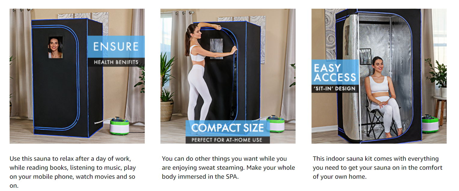 Hot Selling Computer Control Panel Amazon Steam Hot Selling Detoxification Personal Home Spa Best Steam Soothing Portable Normal Portable Sauna Heater