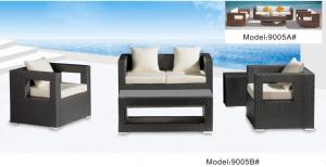 Quality 4piece -Rattan wicker Outdoor Patio garden loveseat club chair Sofa Set furniture  -9005B wholesale