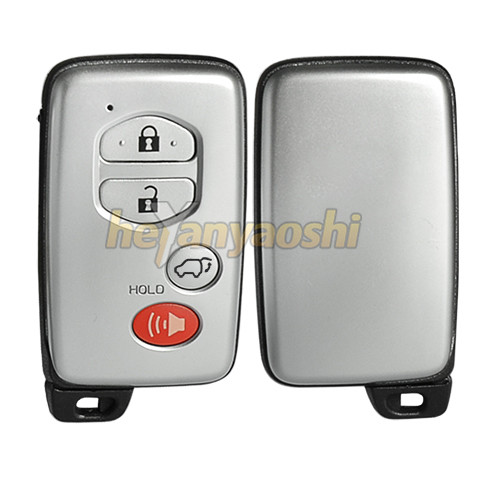 Toyota 4Buttons Smart Key Shell with Emergency Key Insert