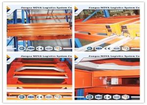 Quality Customized Push Back Pallet Racking With First In / Last Out Storage Type wholesale