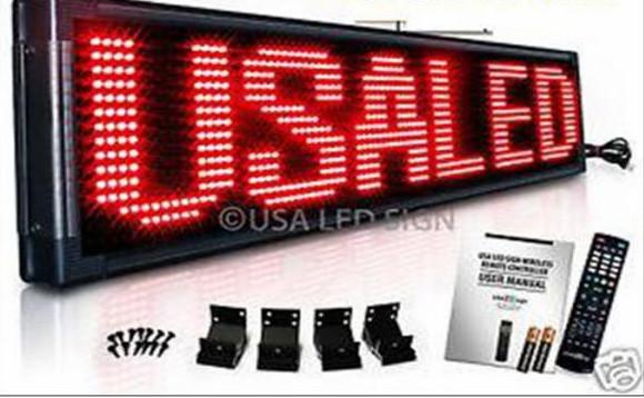Cheap Outdoor Programmable LED Signs Multi Language , Wireless LED Scrolling Message Display Board for sale