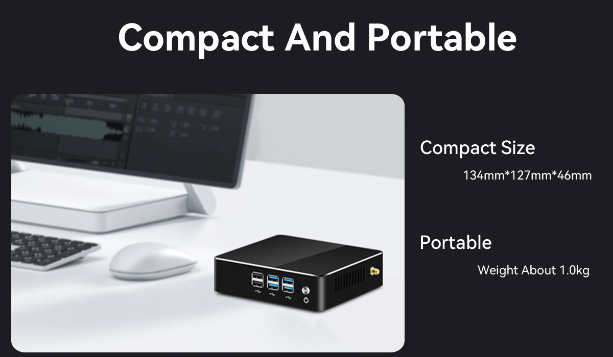 Intel Mini PC With Pentium Celeron Processors And DDR3L RAM Up To 16GB For Home Office