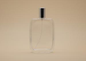 Quality 100ml Cosmetic Spray Bottle , Rectangle Perfume Bottle Silk Screen Printing wholesale