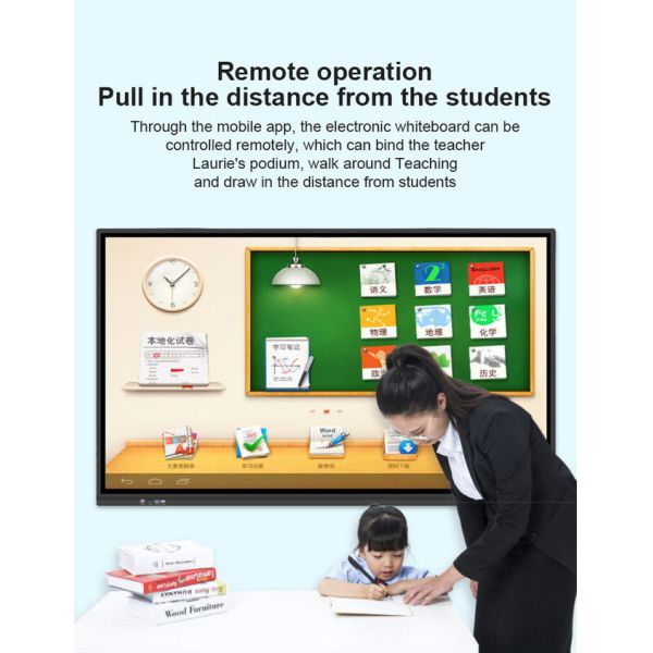 TFT 75 Inch Interactive Flat Panel Digital Smart Board For Classroom 0