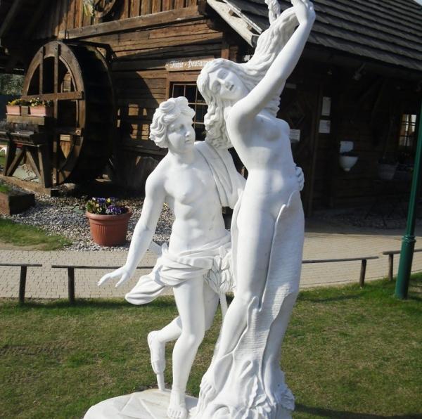 Cheap marble statue, Apollo and Daphne mable sculpture,China stone carving Sculpture supplier for sale