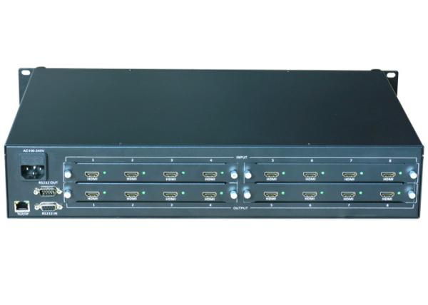 Cheap 8x8 4x4 HDMI Matrix Switcher HDCP Compliant Ethernet Control Options for sale
