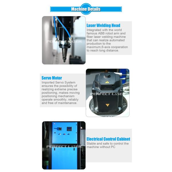 High precision Six axis robotic arm welding machine PE-W6 for Pottery