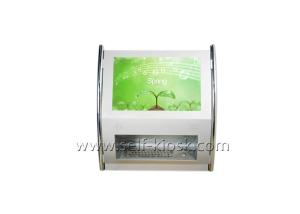 China Space Saving Interactive Wall Mounted Computer Kiosk With Metal Keyboard on sale