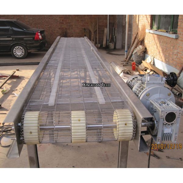 Flat Flex Ladder Conveyor Belt Wire Mesh For Conveyor Food Machine In Enrobing Production
