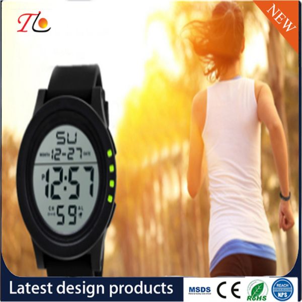 Silicone Wrist Watch Smartwatch Luminous Alarm Light Timing Month Calendar Display 24 Hours Instruction Multicolor Strap
