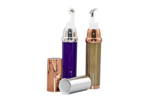 Quality Acrylic Airless Vacuum Pump Bottle For Eye Cream Roller Ball Massage 15ml 20ml wholesale