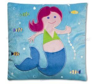 Quality Personalized Baby Pillow Lovely Disney Princess Mermaid Plush Square Pillows wholesale